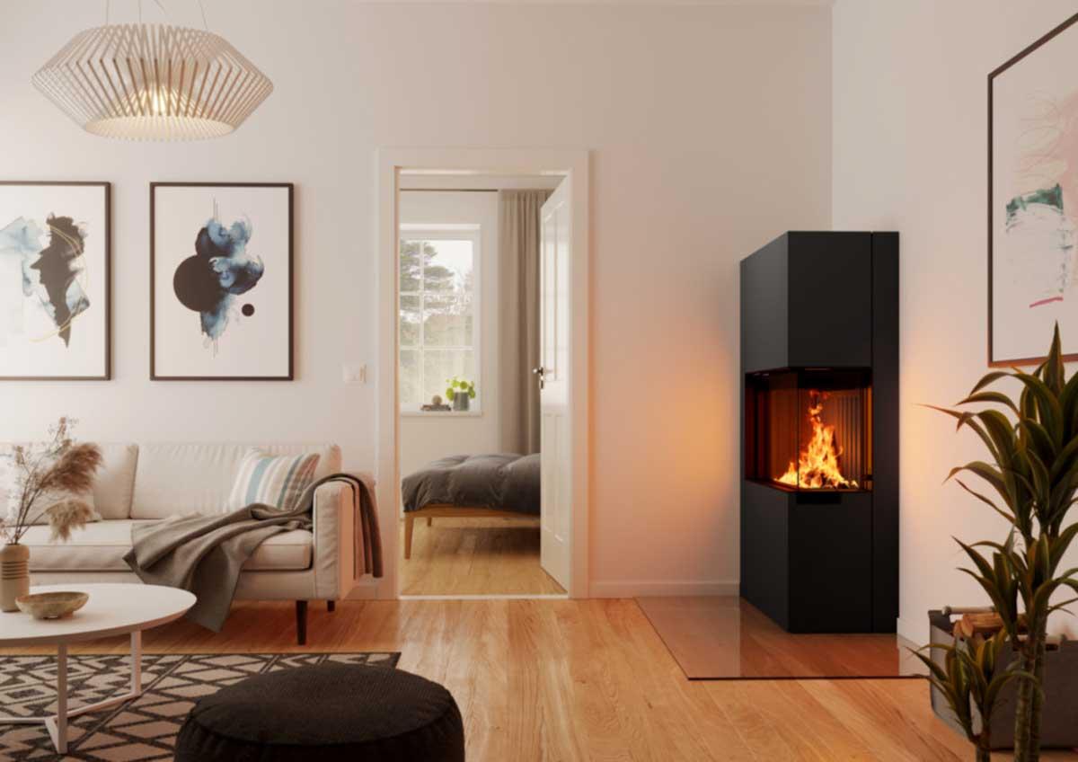 Spartherm stove Zirkon 2R Living Fire